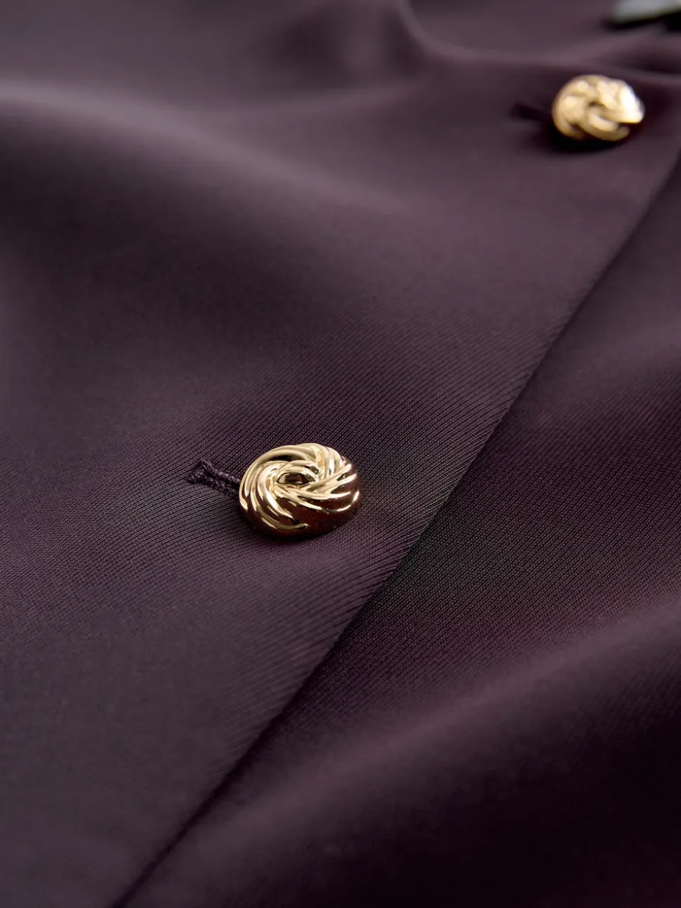 Pourpre foncé - Blazer sans col