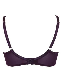 Pourpre foncé - Soutien-gorge Pour Moi Fleur à balconnet