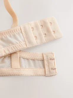 Praliné Nude & Blanc - Lot de 2 soutiens-gorge push-up pigeonnants en dentelle