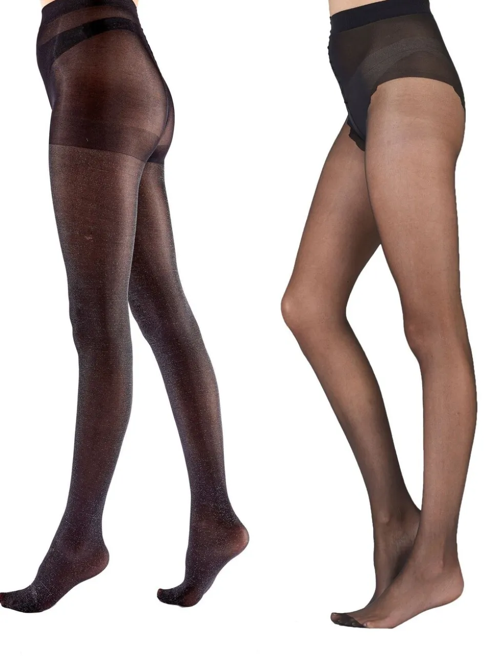 Pretty Polly collants opaques brillants doux et collants brillants en nylon 10 deniers Lot de 2 paires