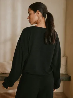 Pull B by Ted Baker côtelé noir en maille