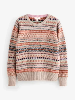 Pull Laura Ashley Fairisle en maille à Col rond