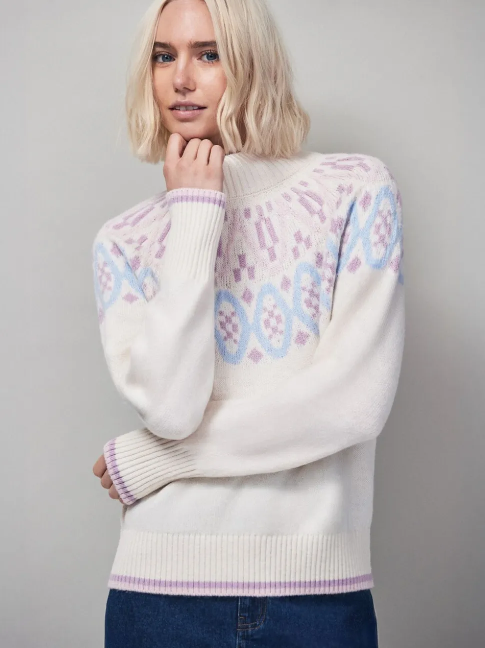 Pulls Ro&Zo en maille à Motif Fair Isle