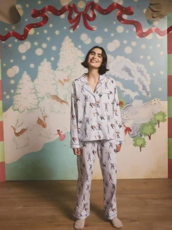 Pyjama Cath Kidston Lilah et Lewis boutonné