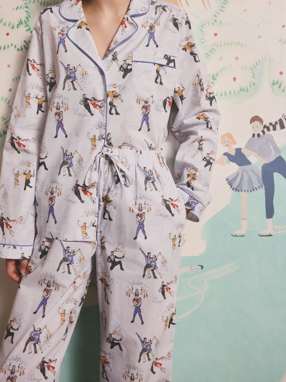 Pyjama Cath Kidston Lilah et Lewis boutonné