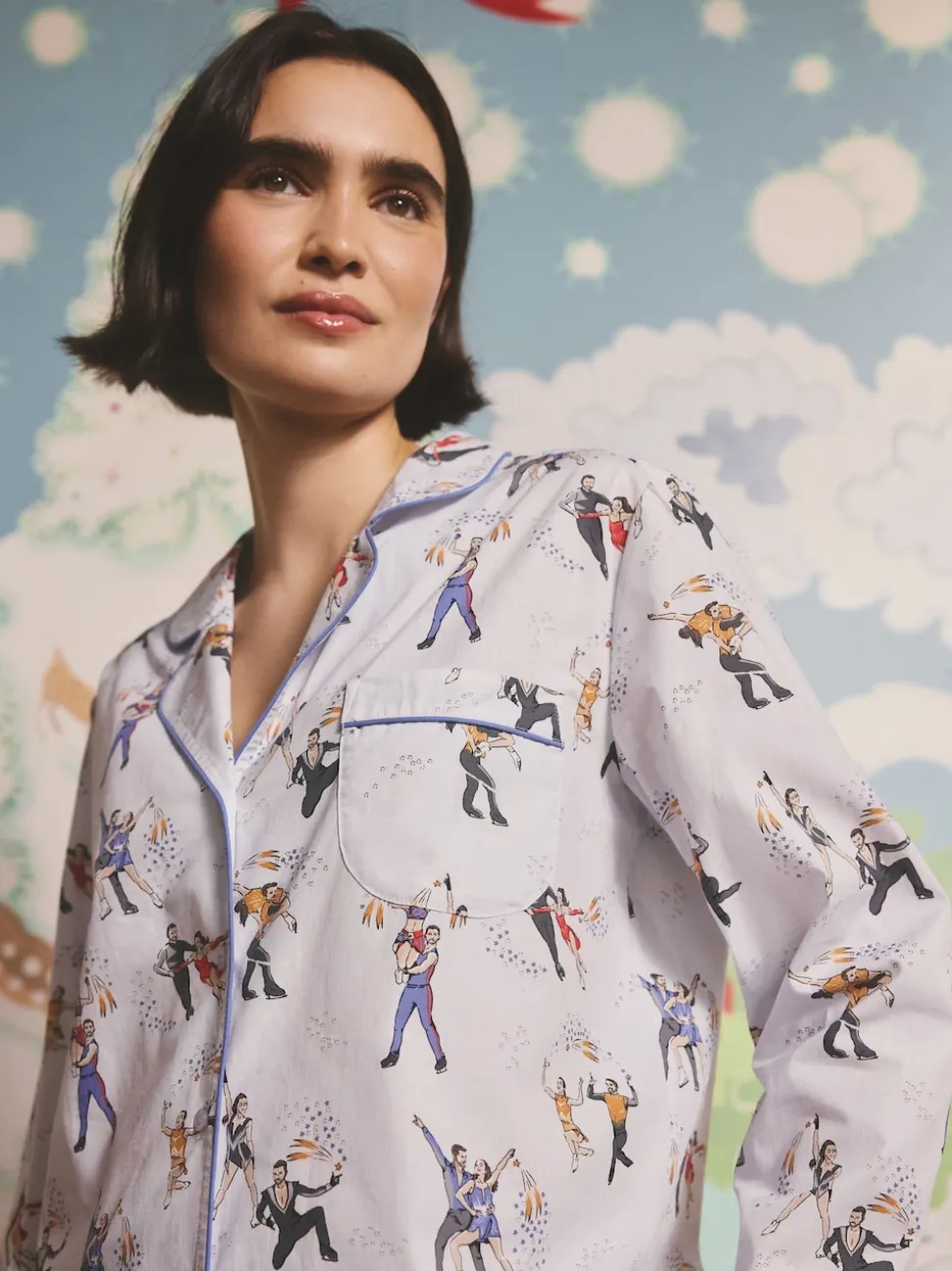 Pyjama Cath Kidston Lilah et Lewis boutonné