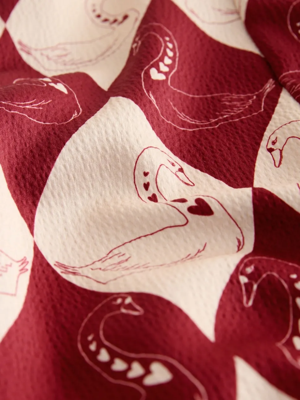 Pyjama Rockett St George en satin texturé boutonné