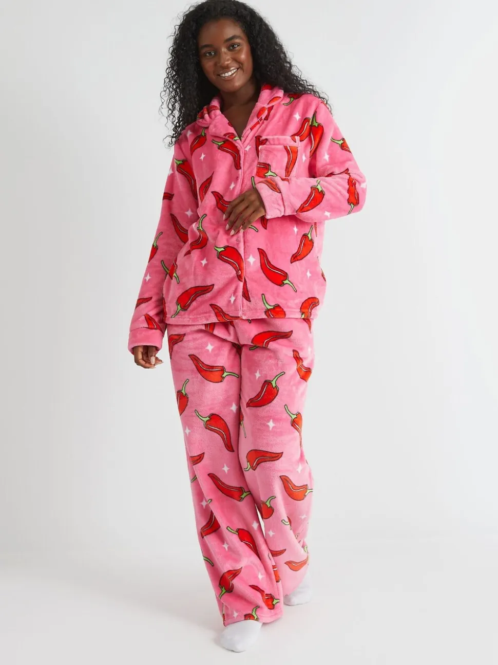 Pyjama Skinnydip Chilli Sparkle Twosie en polaire