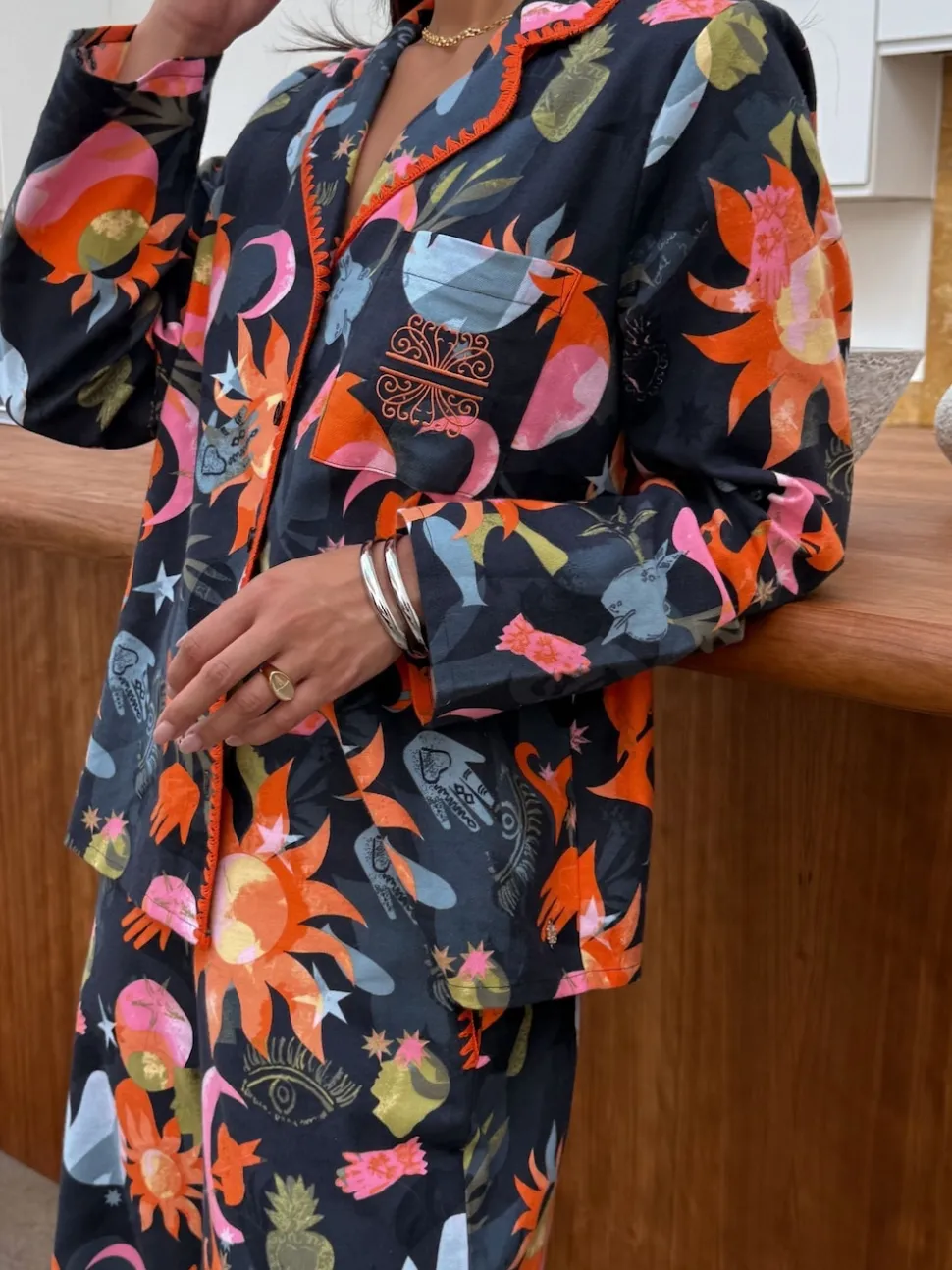 Pyjamas Never Fully Dressed en coton boutonné