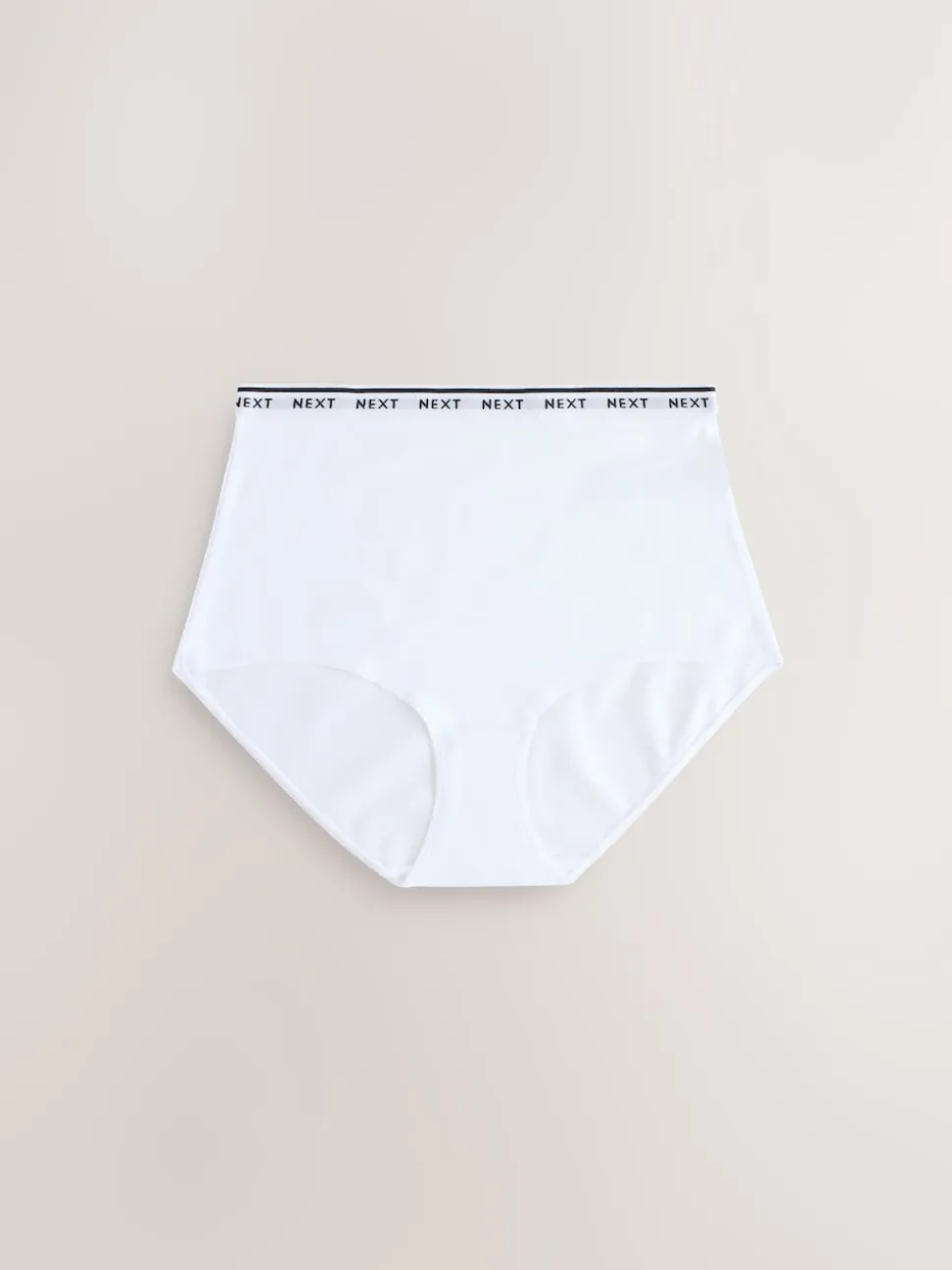 Rayures bleu marine/chocolat - Lot de 7 culottes à logo en coton
