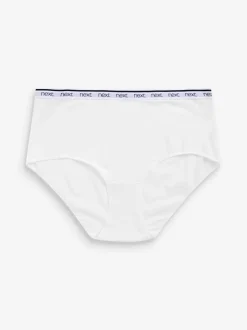 Rayures roses et bleues - Lot de 4 culottes à logo en coton