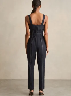 Reiss Fianna Combinaison structurée à coutures contrastées