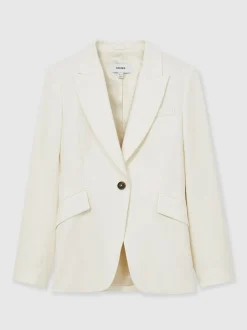 Reiss Millie Simple boutonnage Peak-Lapel habillé Blazer