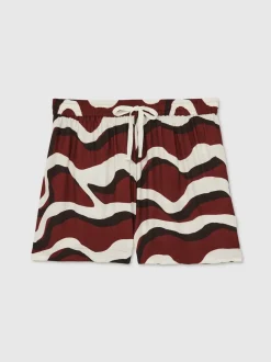 Reiss Short à cordon de serrage Wave-Imprimé