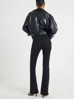 River Island Jean évasé sculptant taille haute