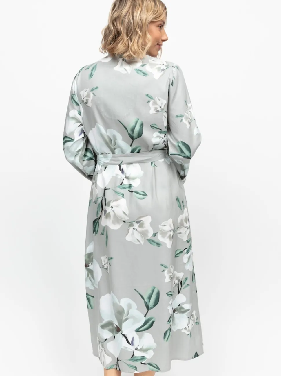 Robe de chambre longue Cyberjammies à manches à imprimé fleuri