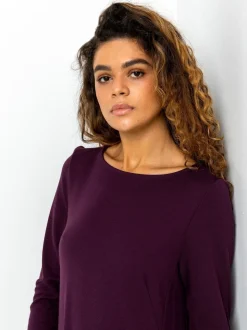 Robe fluide Roman asymétrique à poche