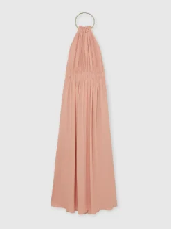 Robe longue à dos nu Reiss Vinnie avec anneau