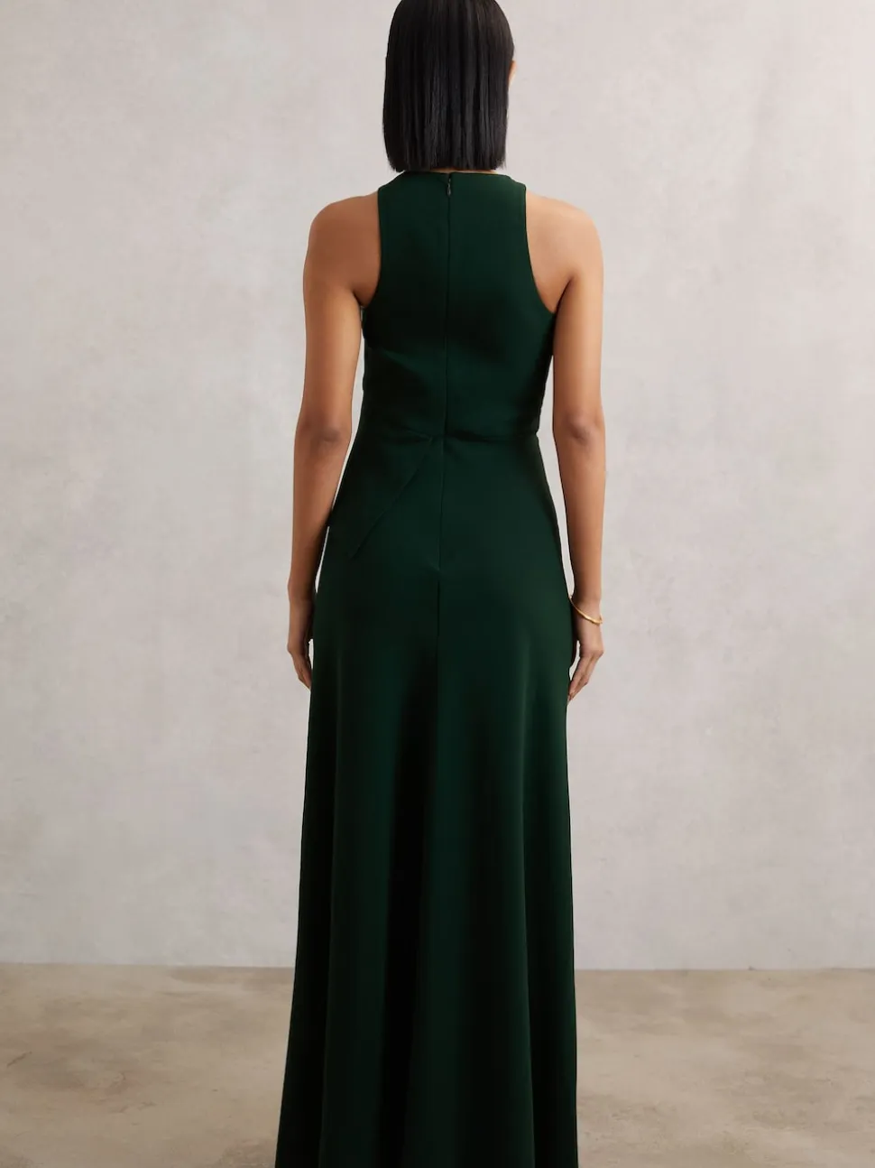 Robe longue à volants et détail slash Reiss Gabriella