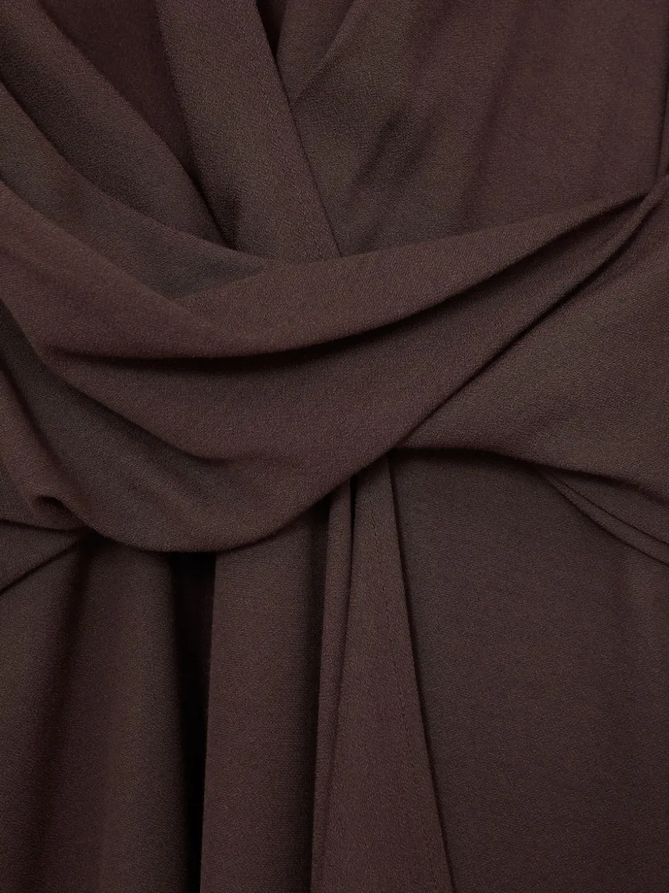 Robe mi-longue drapée Reiss Mira en laine
