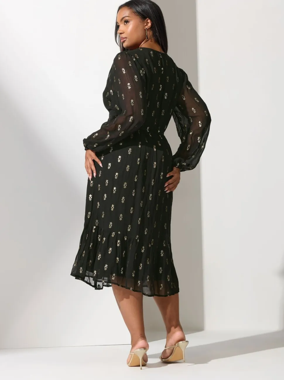 Robe smockée Yours Curve London Sequin Bohème