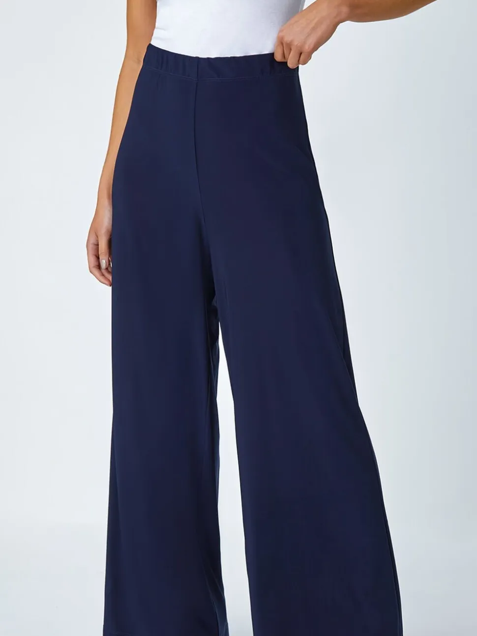 Roman Petites tailles Ample Extensible Pantalons
