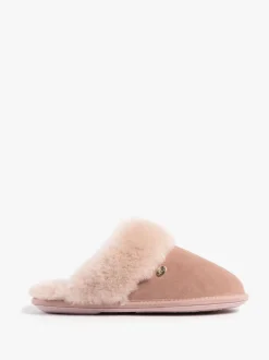 Rose - Chaussons Just Sheepskin Duchess femme en peau de mouton