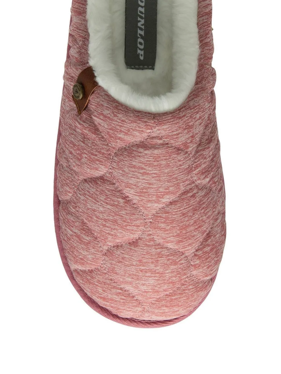 Rose - Chaussons mules matelassés à bout fermé Dunlop femme