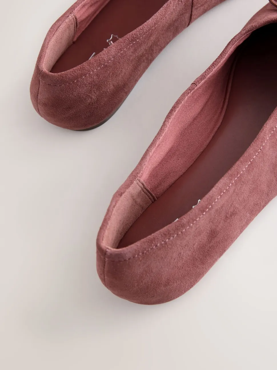 Rose - Chaussures plates Forever Comfort® en daim à taille haute