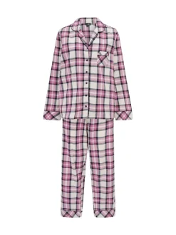 Rose - Coffret cadeau Pour Moi pyjama en coton brossé à carreaux confortables