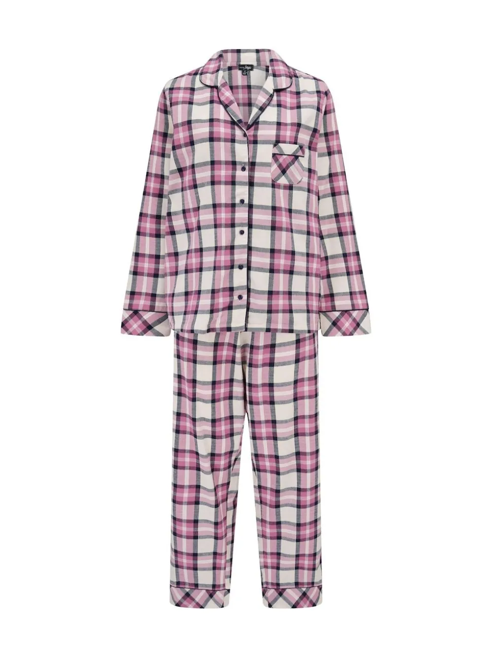 Rose - Coffret cadeau Pour Moi pyjama en coton brossé à carreaux confortables