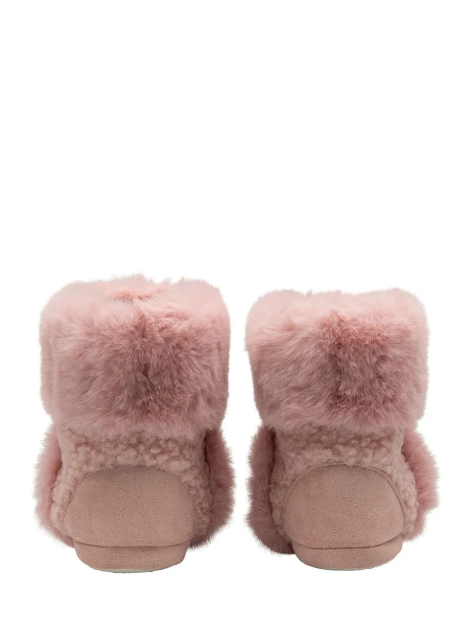 Rose - Dunlop Bootee Pom Pom Faux Chaussons