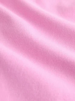 Rose - Haut avec ornements à col rond à manches courtes canards