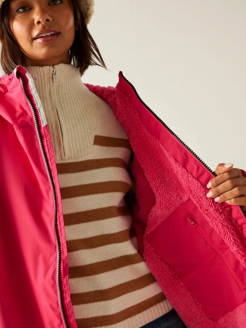 Rose - Peignoir Regatta imperméable pour adulte