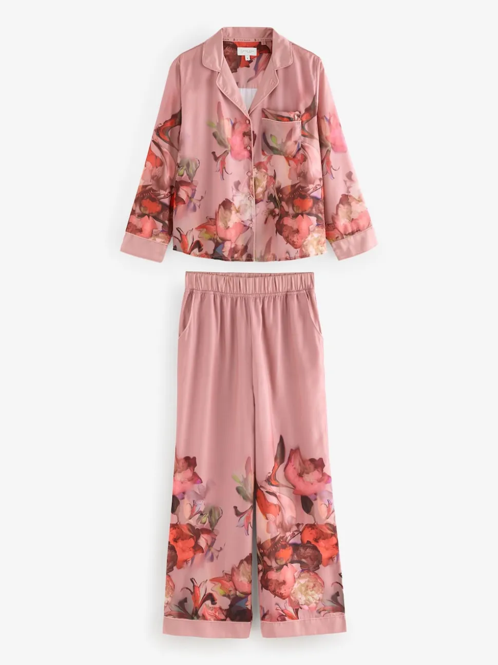 Rose - Pyjama boutonné B by Ted Baker en satin