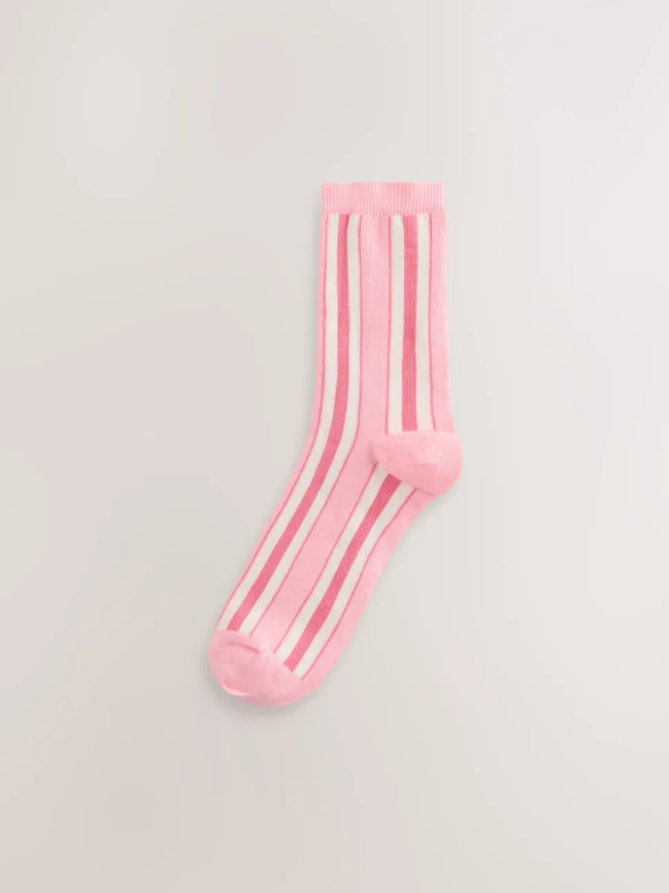 Rose à rayures multicolores - Paquet de chaussettes de cheville 4