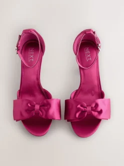 Rose - Sandales à talons carrés avec nœud en satin Forever Comfort®