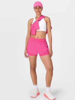 Rose - Short de course Betty Tempo en sueur