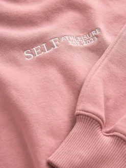 Rose - Sweat à col zippé