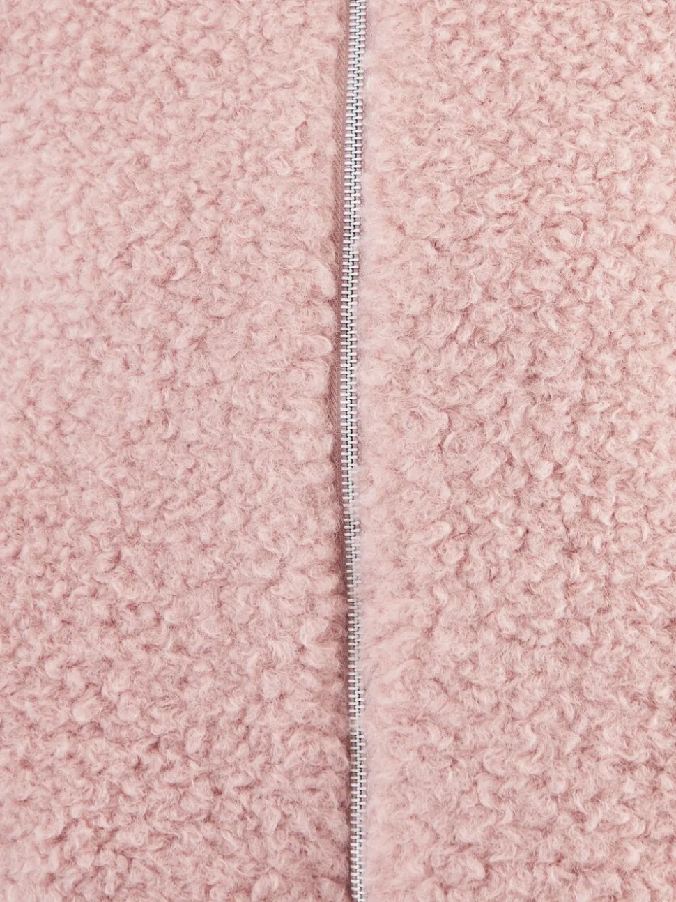 Rose - Threadbare bomber zippé en peau lainée à col