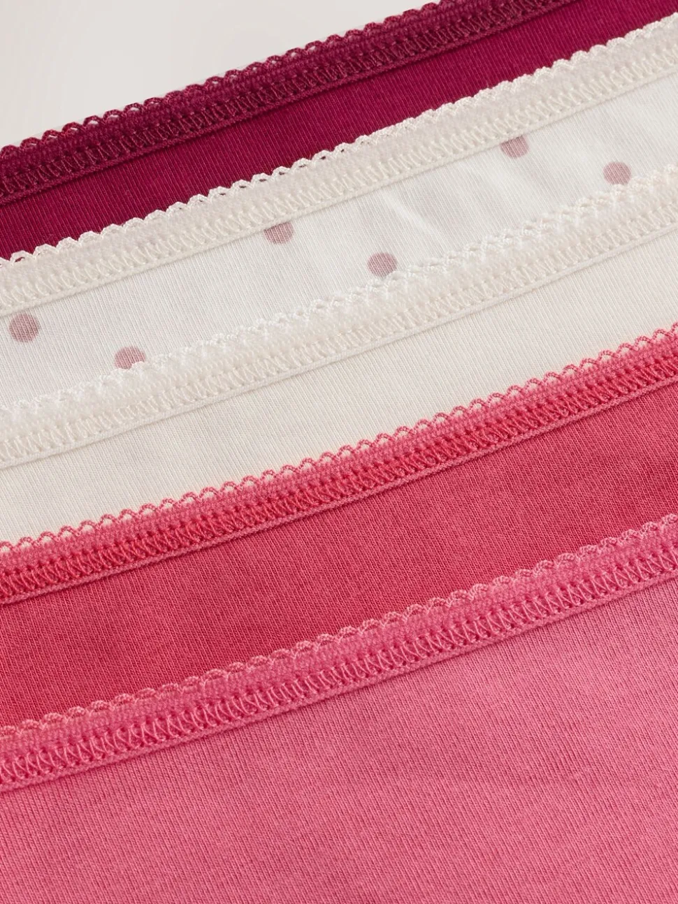 Rose baie - Culotte en coton riche 5 Pack