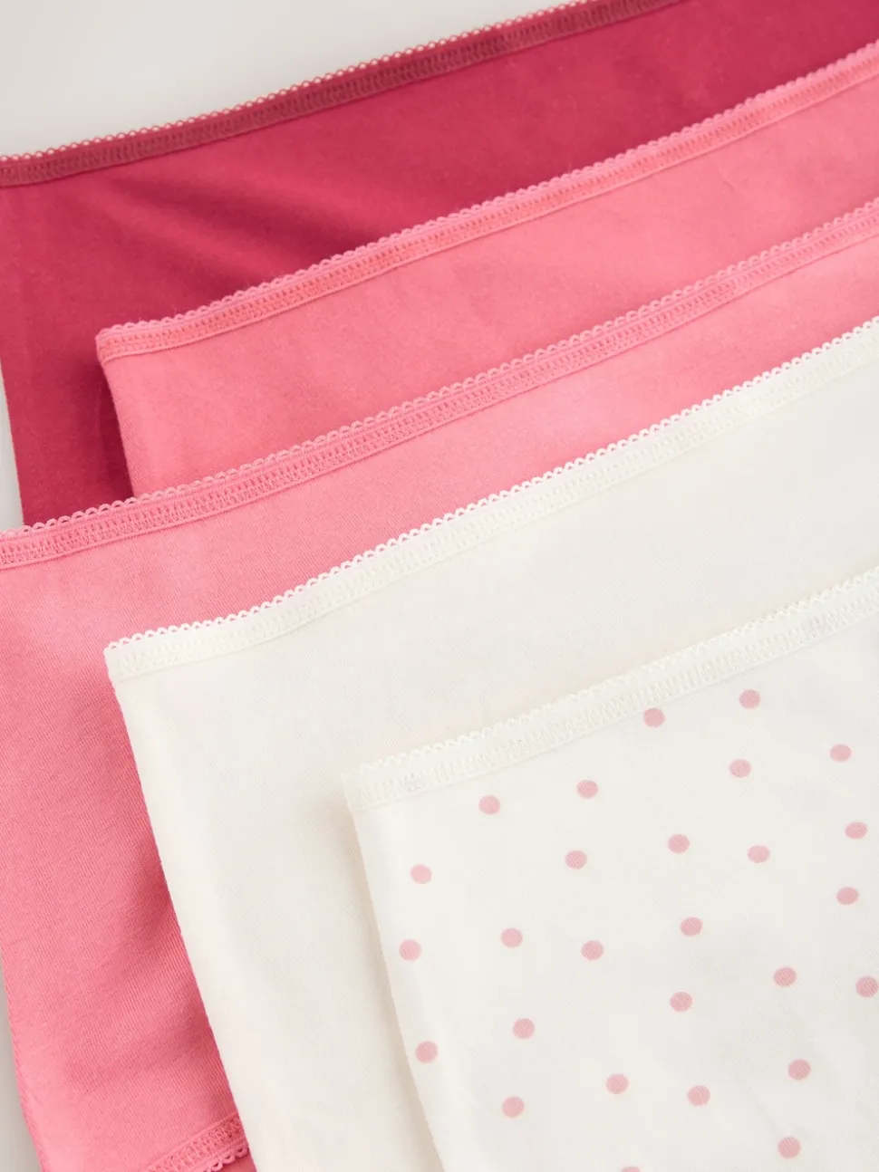 Rose baie - Culotte en coton riche 5 Pack