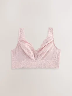 Rose clair - Soutien-gorge en dentelle maintien total