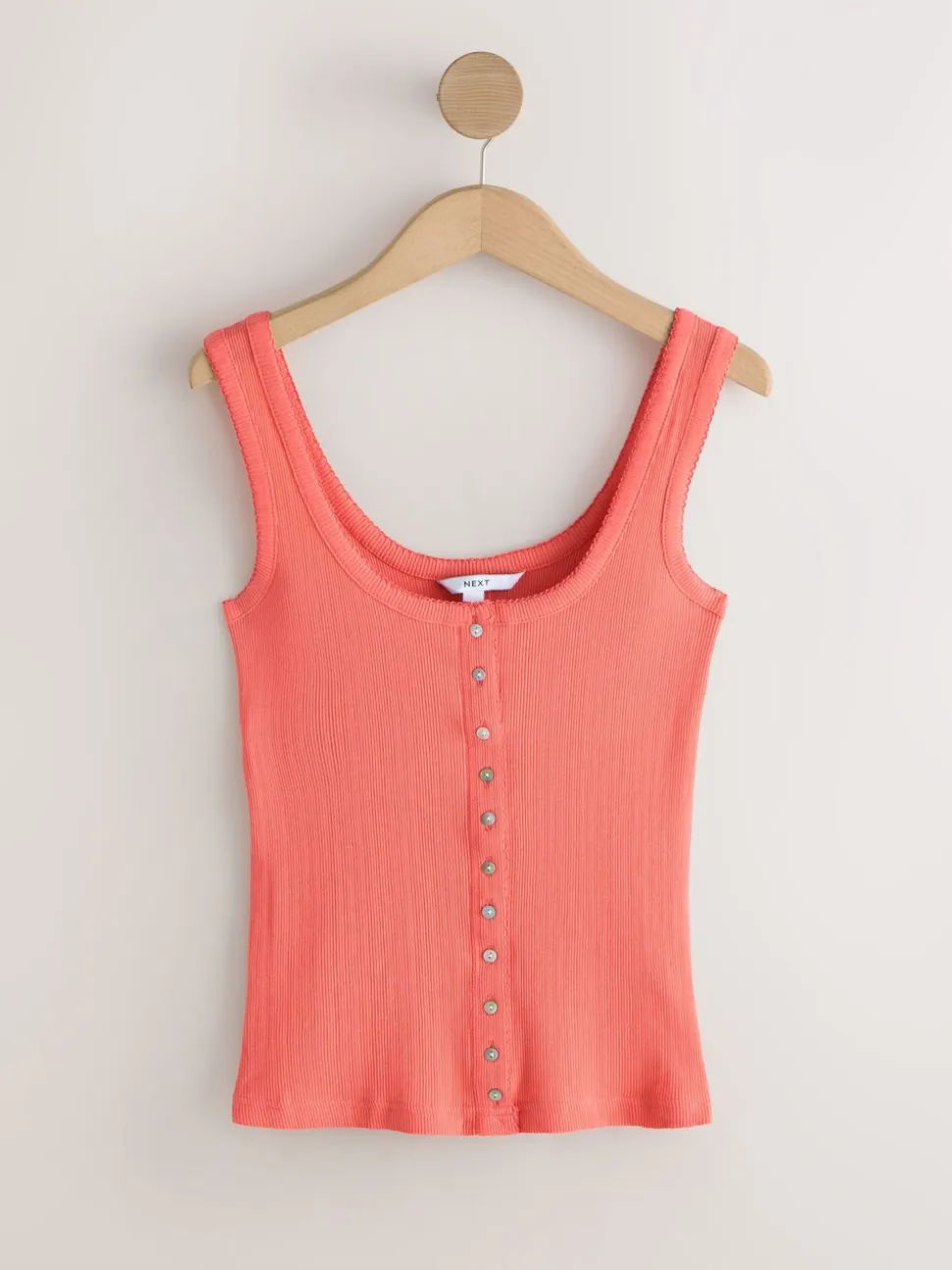 Rose corail - Débardeur cami pointelle