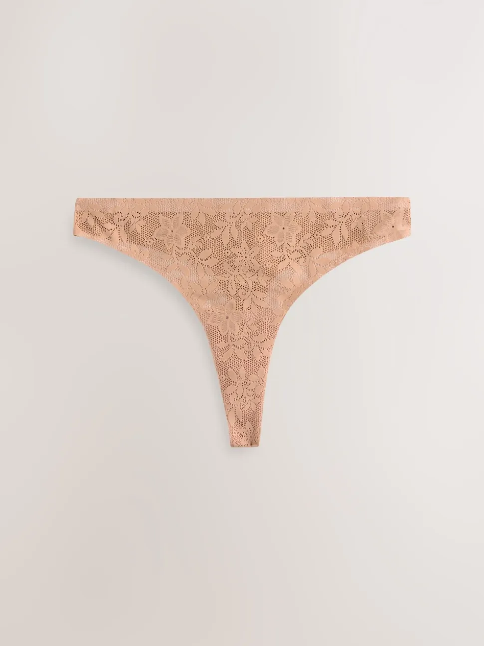 Rose corail - Dentelle sur l’ensemble Pas de VPL Slips 3 Lot