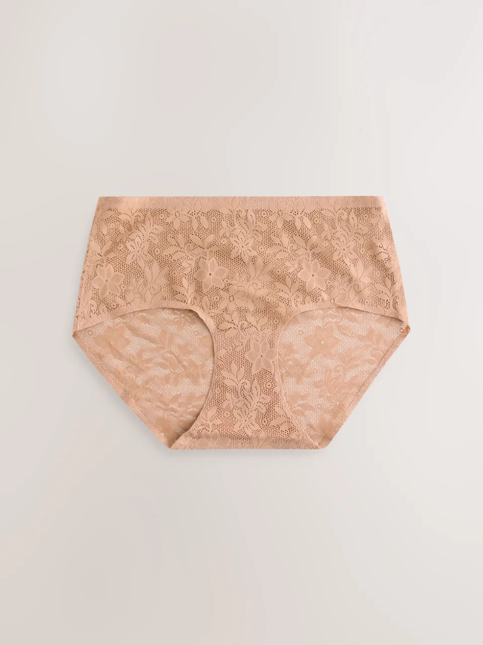 Rose corail - Dentelle sur l’ensemble Pas de VPL Slips 3 Lot