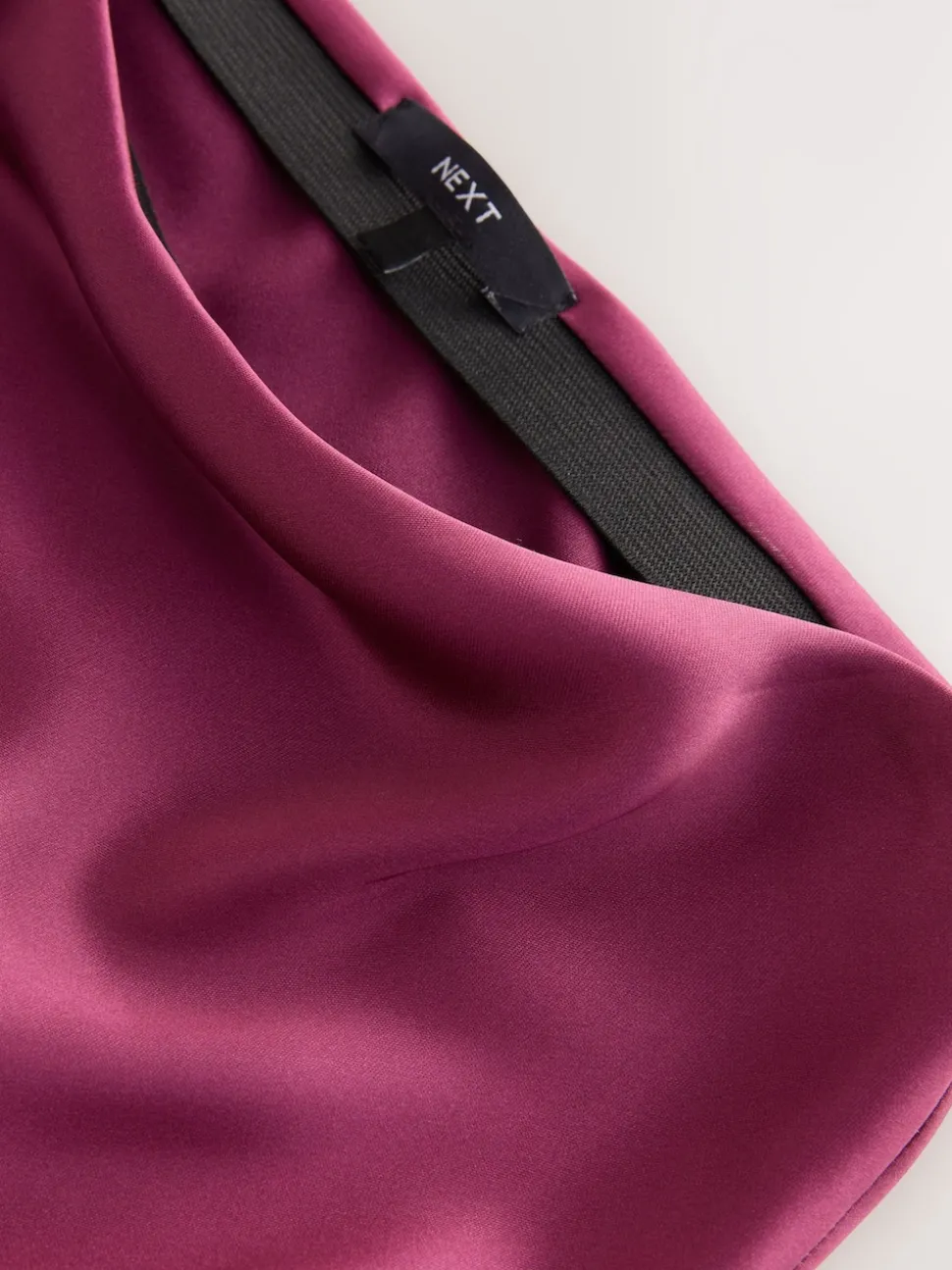 Rose foncé - Jupe Midi Satin