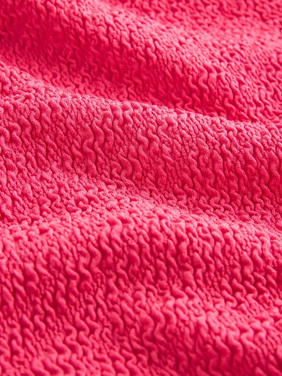 Rose froissé - Maillot de bain à encolure dégagée avec contrôle du ventre à larges bretelles