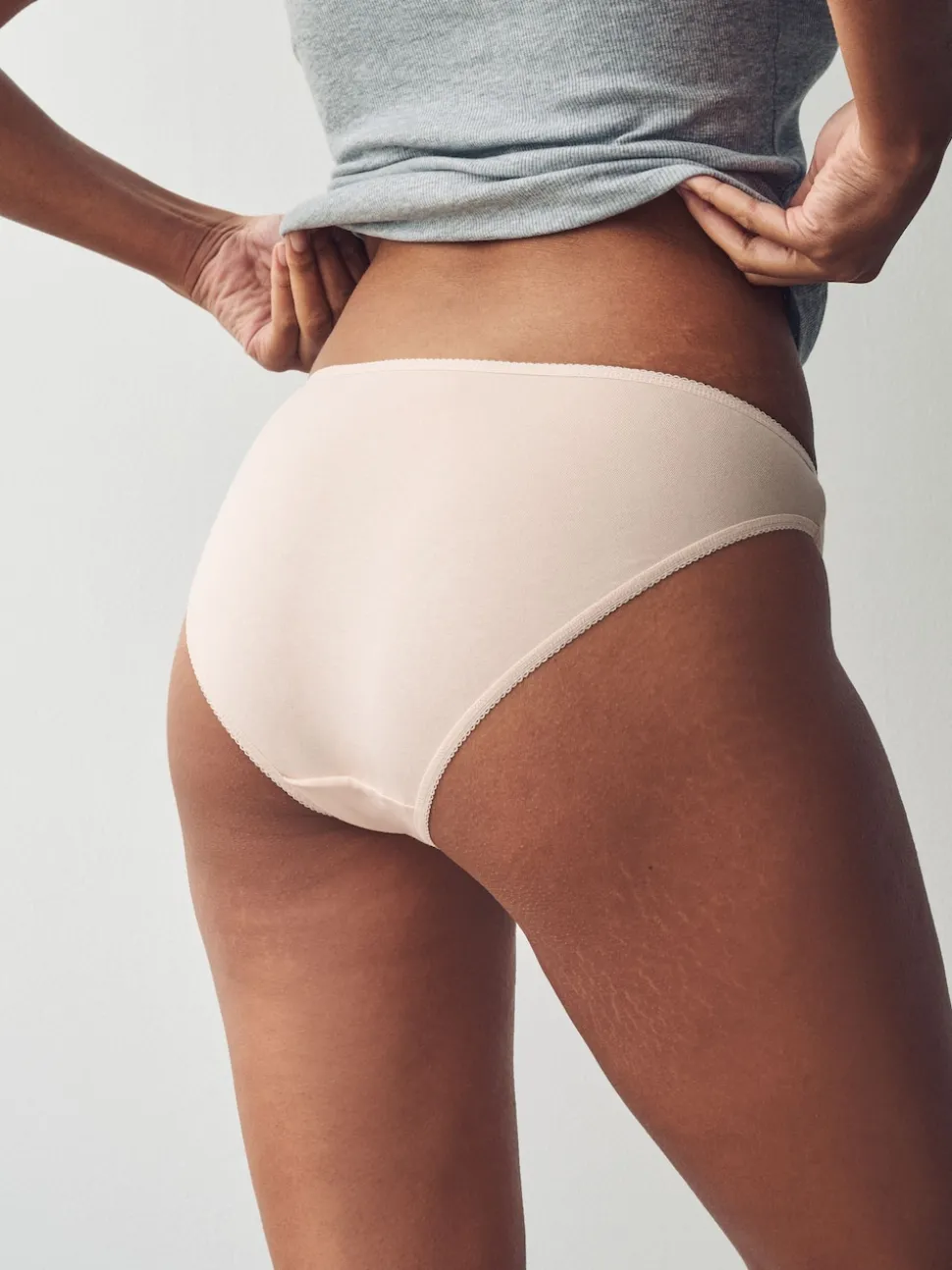 Rose Nude - Culotte en coton riche 5 Pack