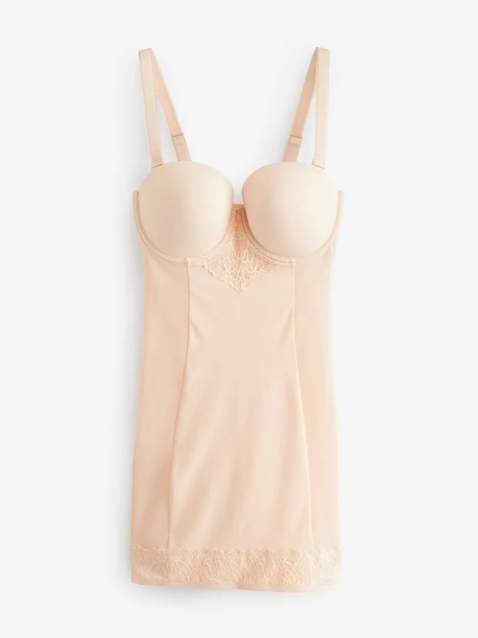 Rose Nude - Slip Dentelle DD+ ferme à contrôle du ventre légèrement rembourré